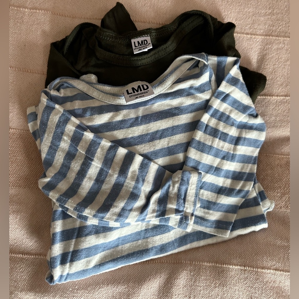 Lot of two knotted baby gowns. By Little Miss Dessa.